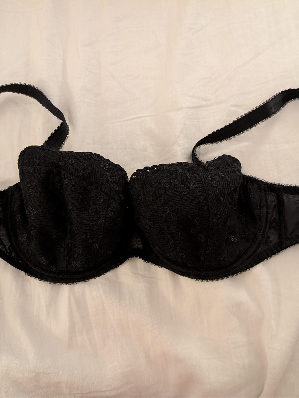Freya Unchained Black Lace Underwire Bra 30FF/H